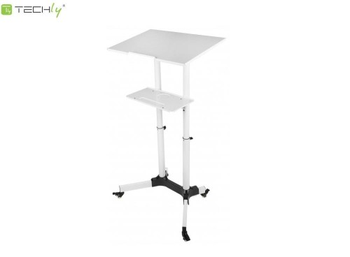 Stolik prezentacyjny / Mobilne biurko Techly do projektora/notebooka, biały-2513888