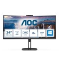 Monitor AOC 34" CU34V5CW/BK HDMI DP USB-C głośniki-4310377