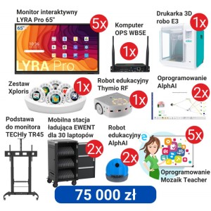 Cyfrowy Uczeń 75000 zł - Zestaw 1