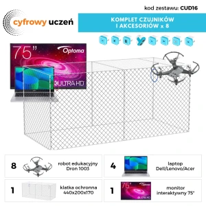 Cyfrowy uczeń – Pracownia kodowania dronów 16 stanowisk CUD16-Zestaw 4