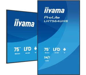 Monitor prezentacyjny 75" iiyama ProLite DS LH7564UHS-B1AG, 4K VA LED, USB-C, iiSignage² (CMS)