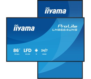 Monitor wielkoformatowy iiyama ProLite LH8664UHS-B3AG 86" 4K IPS LED